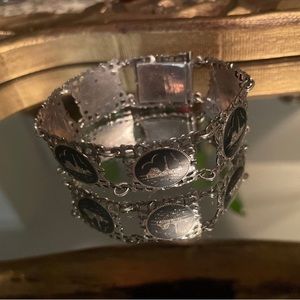 Sterling Silver Siam Bracelet